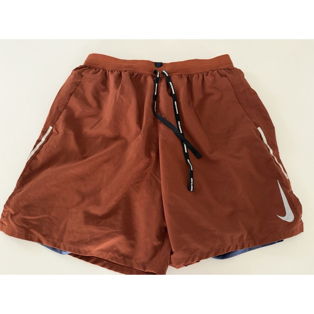 Nike Flex Stride 2-in-1 Running Shorts Mens M 7” Cinnamon AJ7784-226 Lined